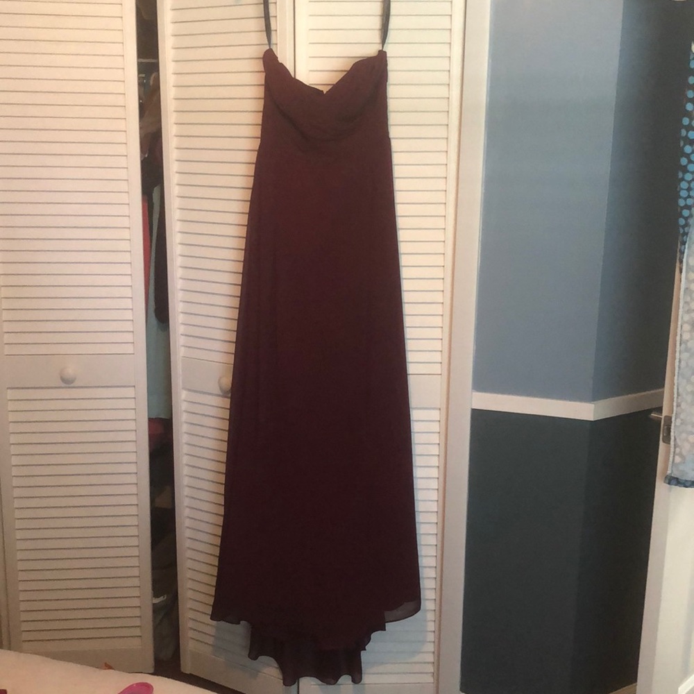 Wine colored gown - Bill Levkoff